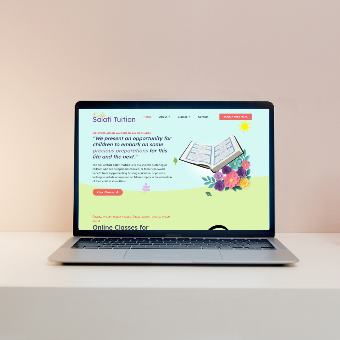 Website for Kids Salafi Tuition
